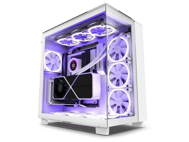 NZXT H9 Elite Edition ATX Mid Tower Chassis All White color (CM-H91EW-01)