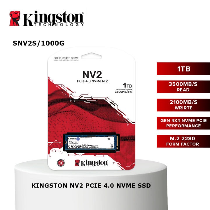 Kingston NV2 1TB M.2 2280 NVMe Internal SSD