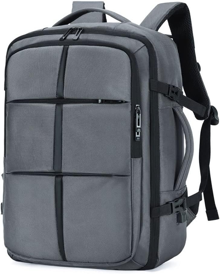 Unisex Multifunction Backpack - Heavily Padded for up to 17.6" Laptop - Expandable - Waterproof - USB Charging Port - Suitable for Travel Carry On