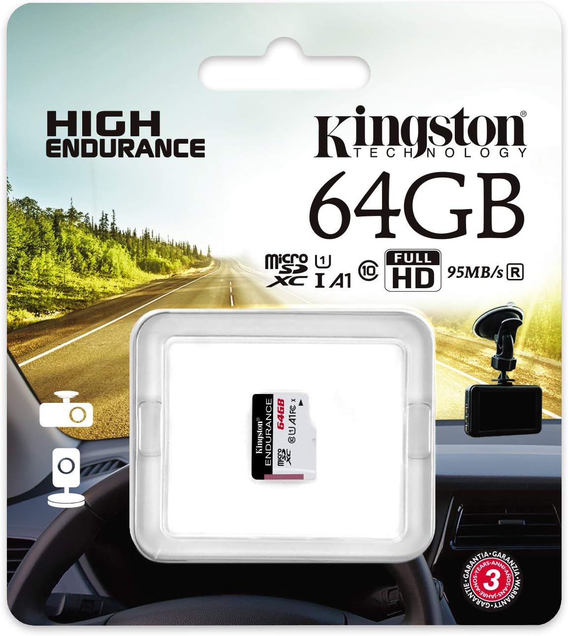 Kingston High Endurance 64GB MicroSD Card High Performance