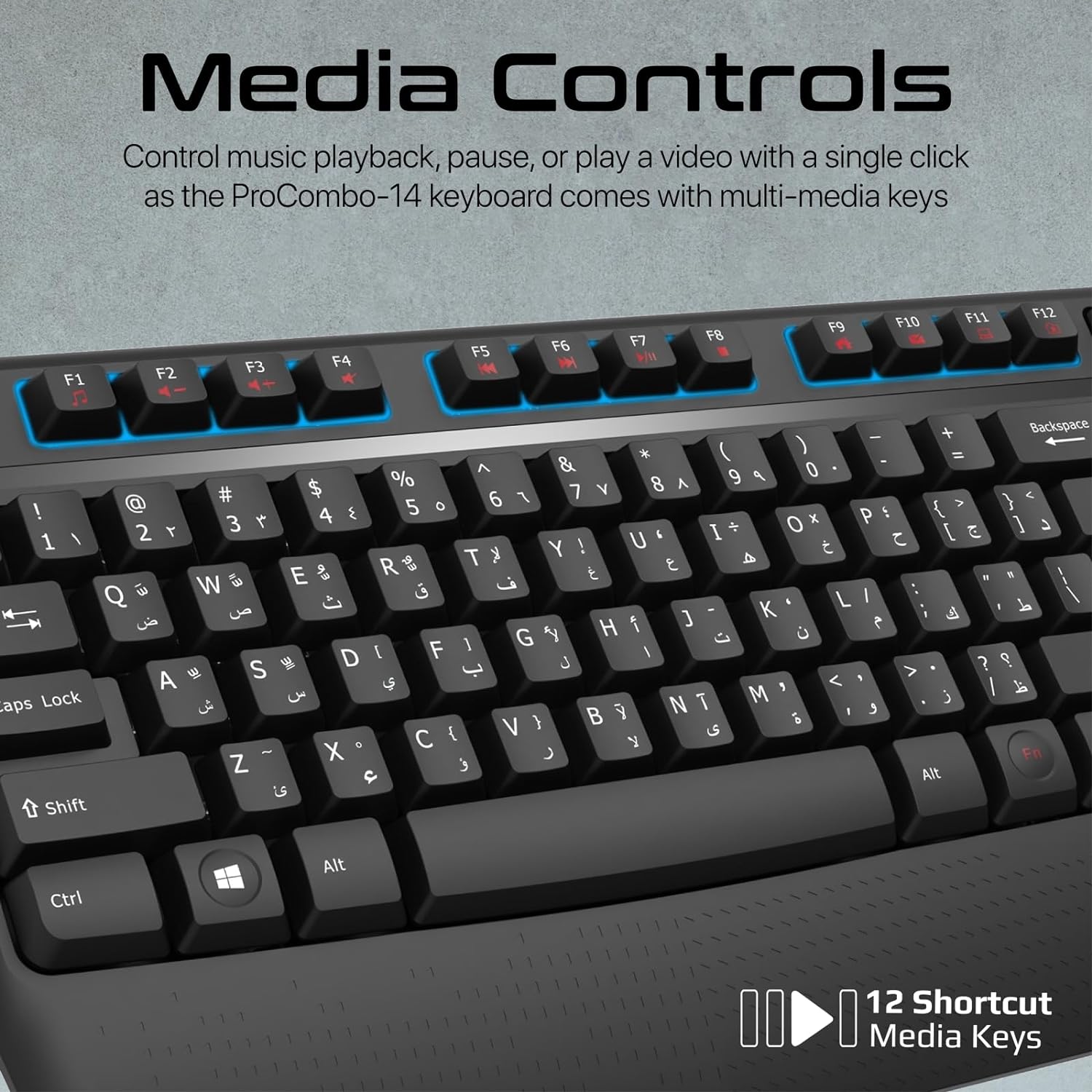 ERGONOMIC WIRELESS Keyboard and Mouse Combo