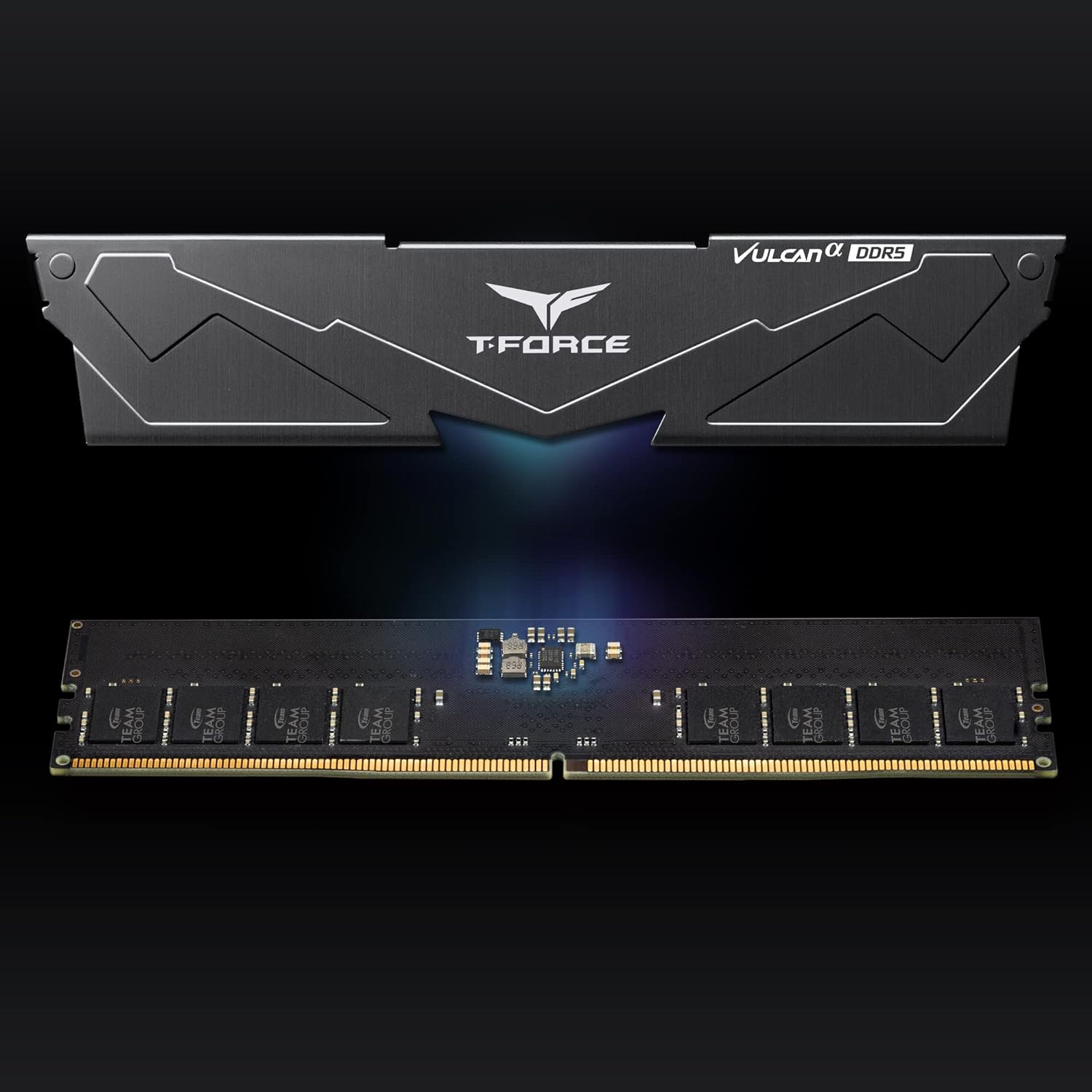 FLABD532G5600HC40BDC Vulcan Alpha DDR5 Ram 32GB 5600MHz CL40 TEAMGROUP T-Force Vulcan Alpha DDR5 Ram 32GB Kit (2x16GB) 5600MHz (PC5-44800) CL40 Desktop Memory Module Ram (Black) AMD Optimized Memory FLABD532G5600HC40BDC01