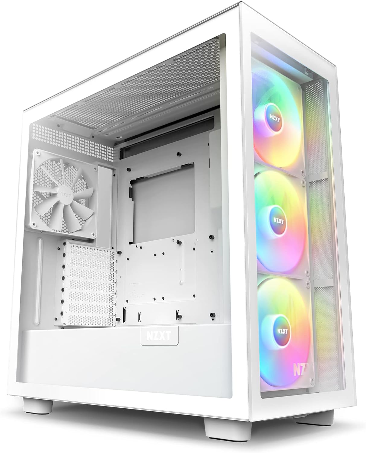 NZXT H7 Elite - ATX Mid Tower PC Gaming Case - Front I/O USB Type-C Port - White