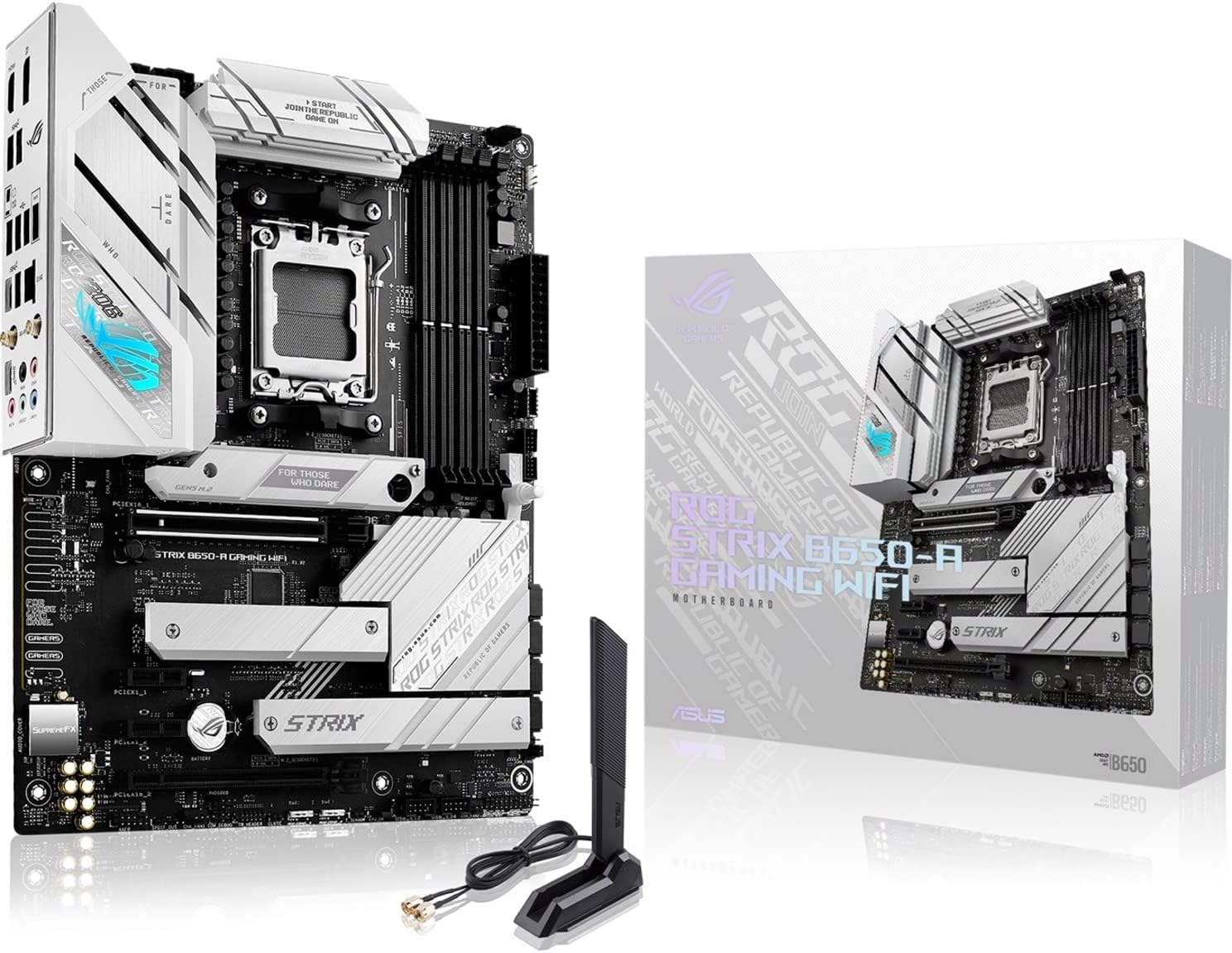 90MB1BP0-M0AAY0 B650-A Gaming WiFi AMD B650 Motherboard DDR5 ASUS ROG Strix B650-A Gaming WiFi AMD B650 AM5 Ryzen™ Desktop 9000 8000 & 7000 ATX motherboard