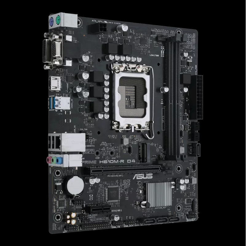 ASUS PRIME H610M-R D4-SI DDR4 MOTHERBOARD Intel® H610 (LGA 1700) mic-ATX motherboard with DDR4