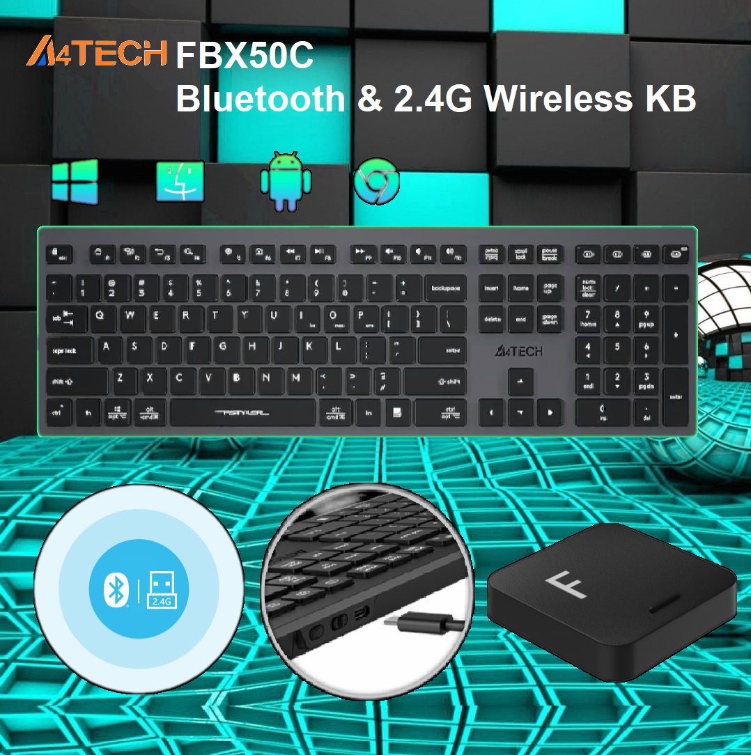 FBX50C Bluetooth and Dongle Wireless KB