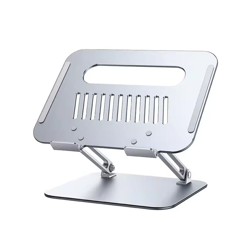 Folding Portable Desktop Laptop Stand  -  Folding Portable Desktop Laptop Holder Multi-Angle Adjustable Aluminum Alloy Notebook Stand