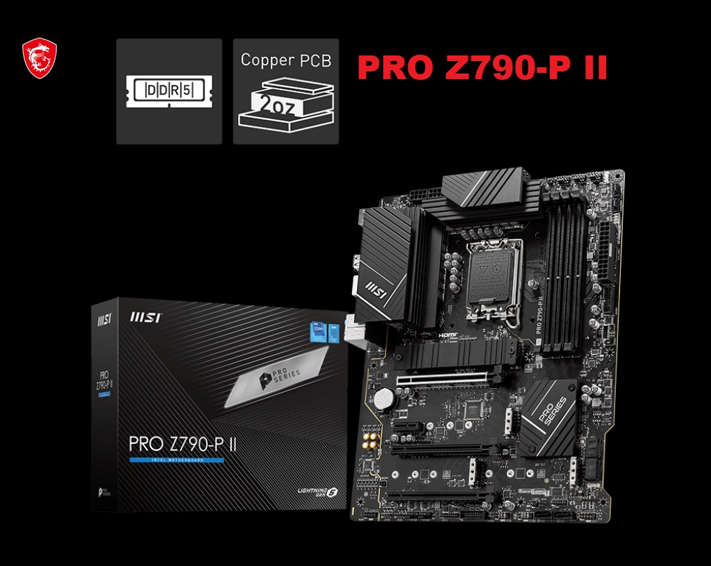 911-7E06-059 MSI PRO Z790-P II DDR5 Motherboard MSI PRO Z790-P II DDR5 Motherboard