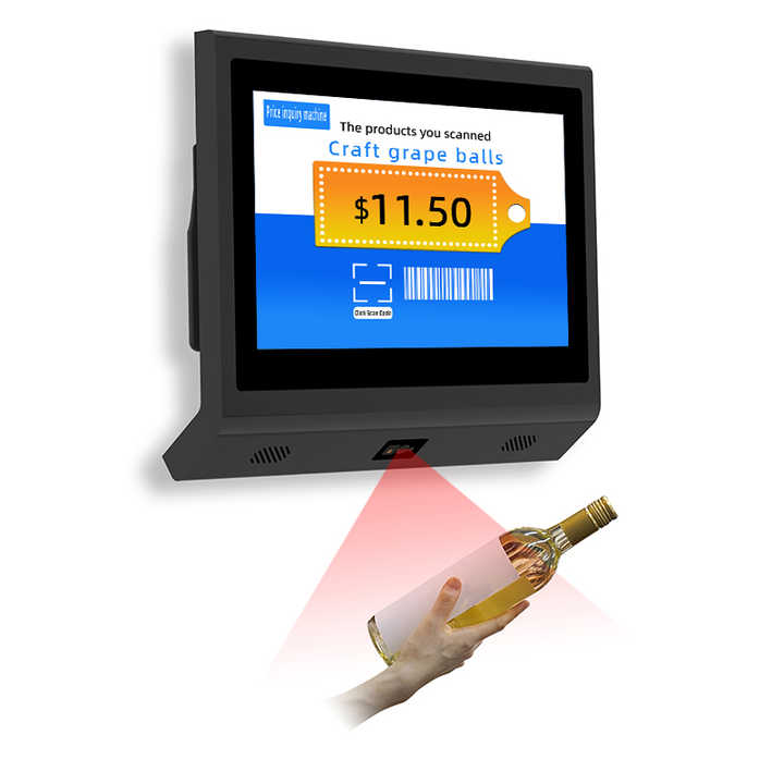 Fixed Mounted Barcode Scanner Module Price Checker - INTEL CORE i3