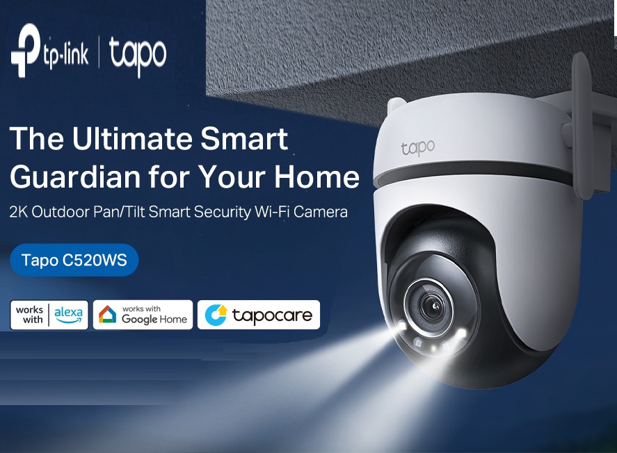 TP-Link Tapo 2K QHD Outdoor Pan/Tilt Wi-Fi Security Camera