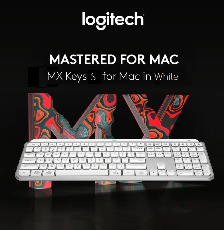 920-011601 WHITE MX Keys S Wireless Keyboard Advanced Logitech MX Keys S Wireless Keyboard Advanced Illuminated