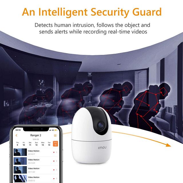 IPC-A32EP-L Indoor Smart Security Camera 3 Mega Pixels Imou Ranger 2 - 3 Mega Pixels Indoor Smart Security Camera / Baby Monitoring Camera / CCTV Camera Two-way Audio Talk Pan & Tilt Human Detection Smart Tracking Night Vision