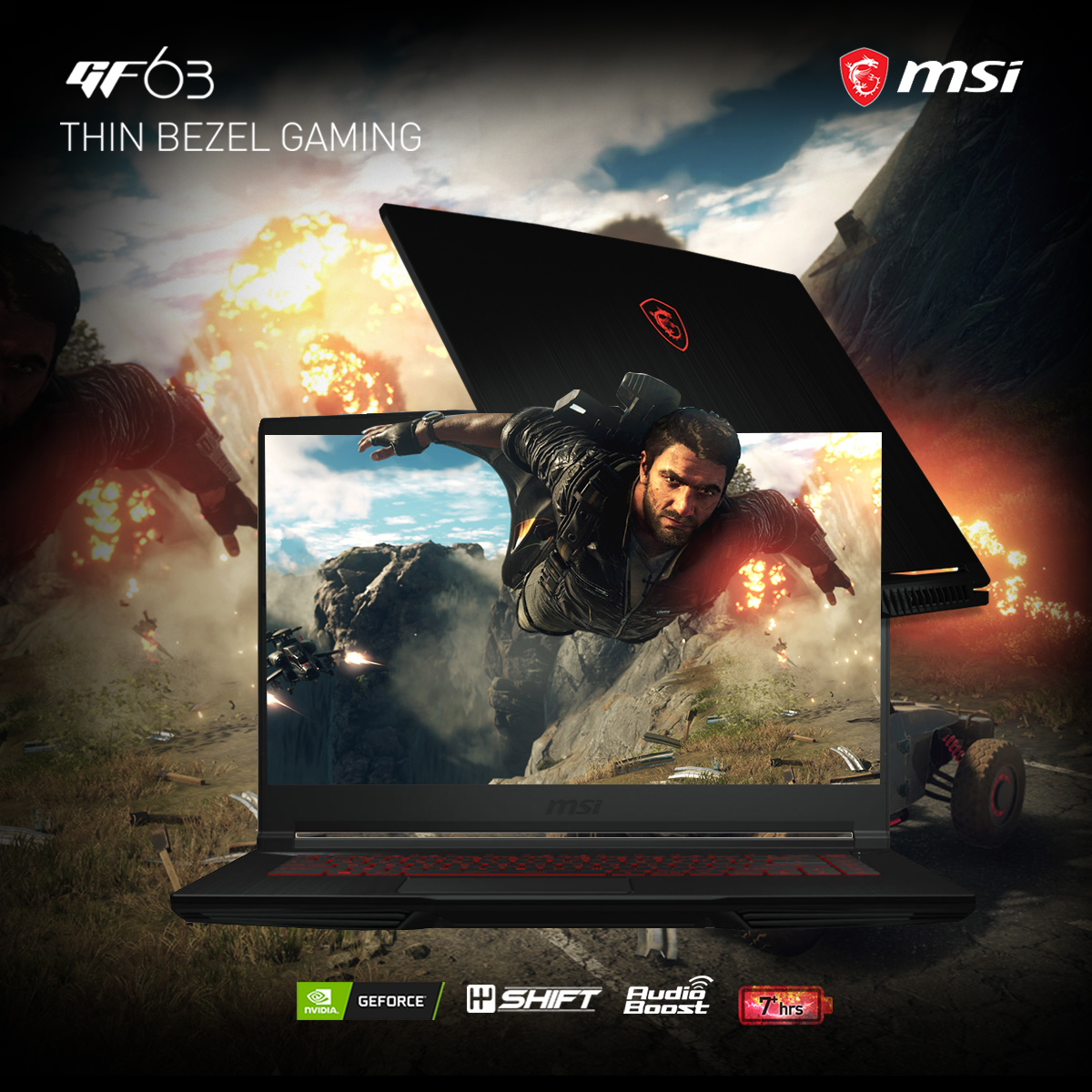 9S7-16R821-898 MSI Thin GF63 Intel Core i5 12450H RTX 2050 MSI Thin GF63  Intel Core i5-12450H Processor 4.4GHz| NVIDIA GeForce RTX 2050 ‎