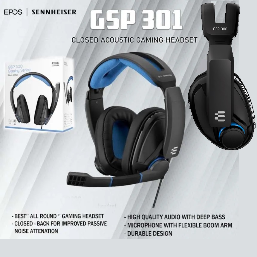 EPOS-GSP300-OB EPOS Sennheiser GSP 300 Gaming Headset EPOS Sennheiser GSP 300 Gaming Headset with Noise-Cancelling Mic