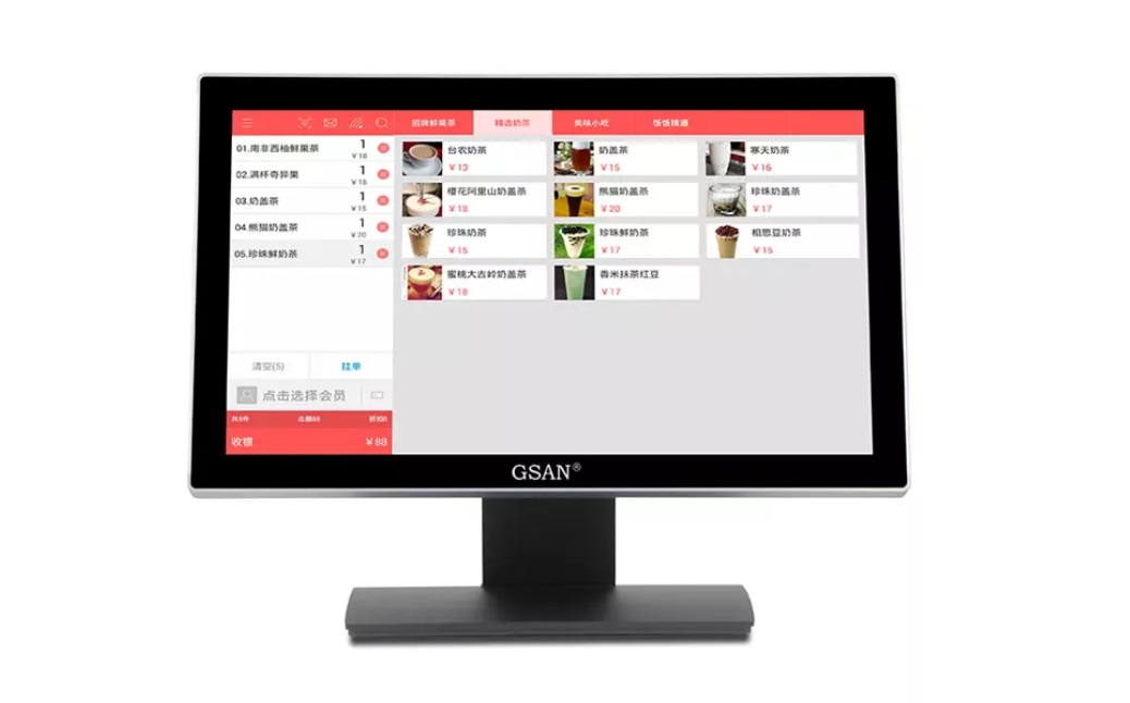 All In One Point Of Sale POS Terminal 21.5" Touch Screen Intel Core I5 5th Generation Register Machine – WiFi POS SYSTEM 8GB 128GB – BLACK Sale POS Terminal 21.5" Touch Screen