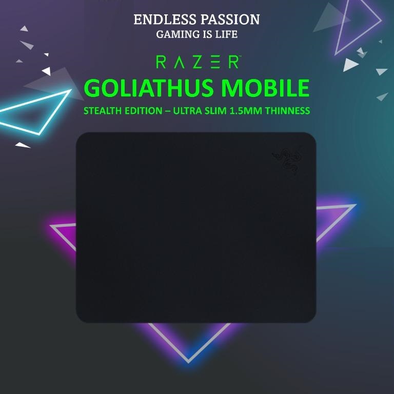 Razer Goliathus Mobile Stealth Edition Gaming Mouse Mat / Pad (Black) - RZ02-01820500-R3M1