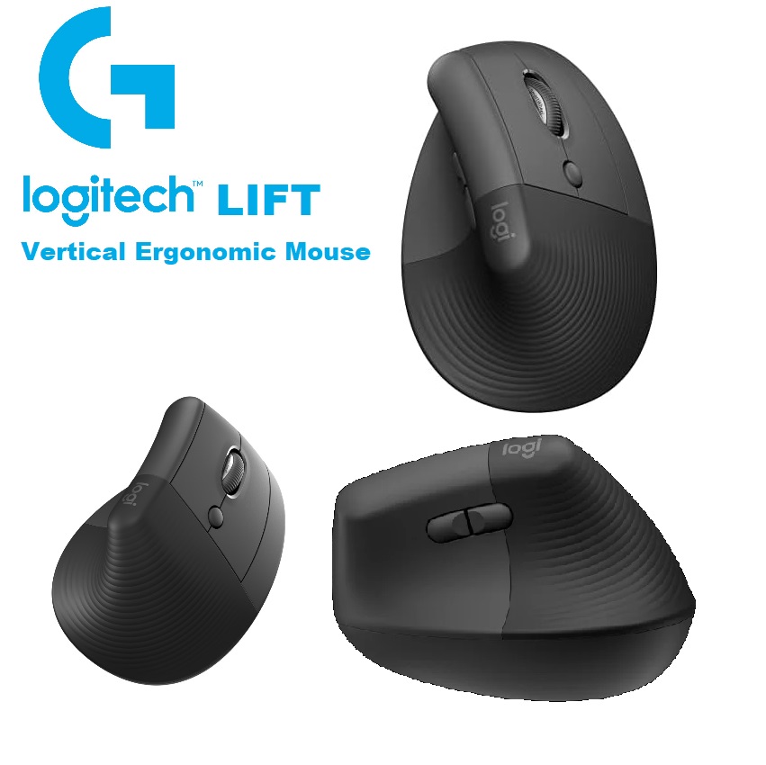 910-006485 Logitech Lift Vertical Wireless Mouse Logitech Lift Vertical Ergonomic Mouse