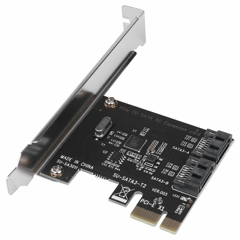 PCIE CARD TO 2 SATA PORTS