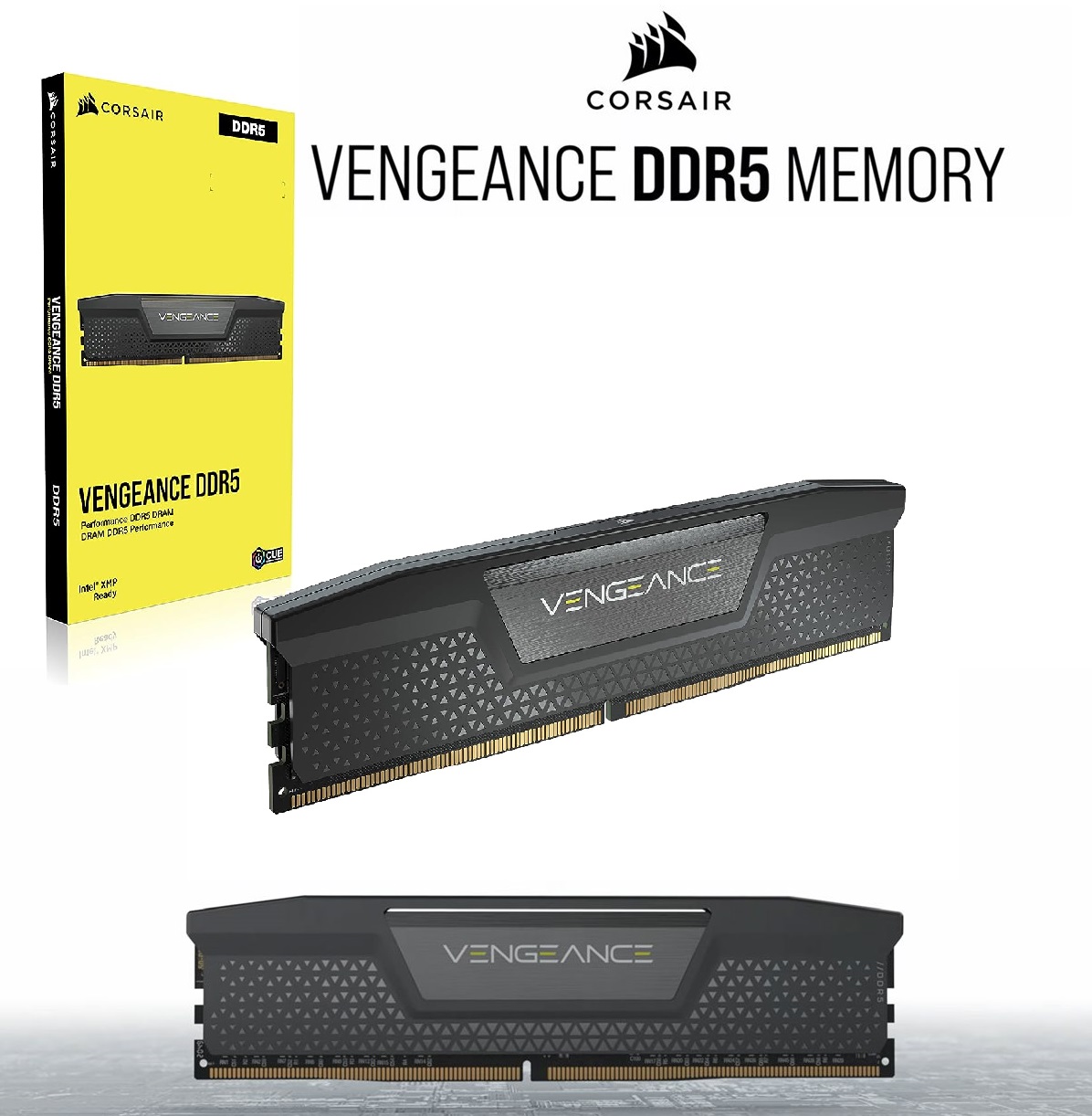 CMK48GX5M2B5200C38 CORSAIR VENGEANCE DDR5 RAM 48GB Kit 5200MHz CORSAIR VENGEANCE DDR5 RAM 48GB (2x24GB) 5200MHz CL38 288-Pin (PC5 41600) Intel XMP iCUE Compatible Computer Memory - Black (CMK48GX5M2B5200C38)