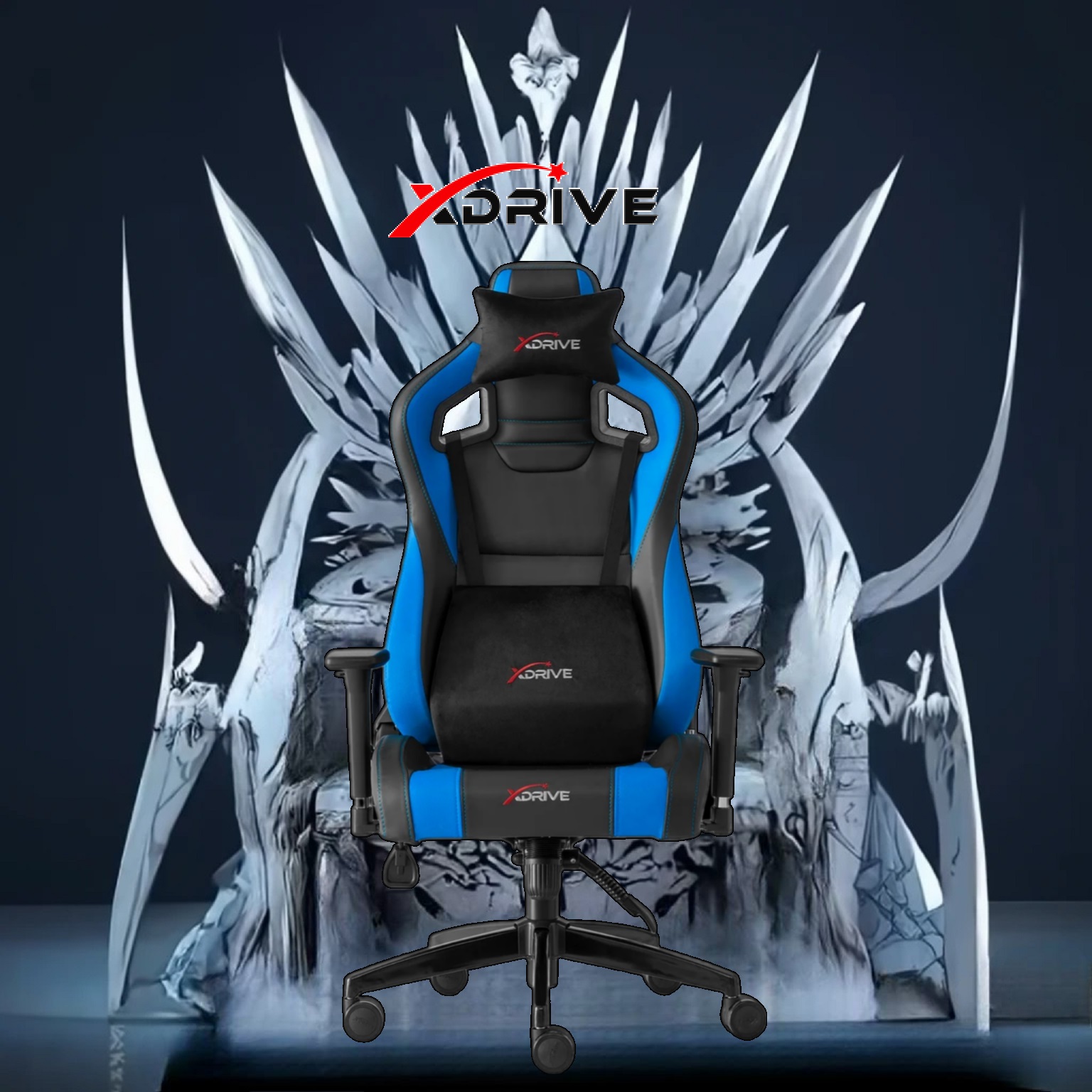 XD-AKD-M/S xDrive AKDENÄ°Z Professional Gaming Chair xDrive AKDENÄ°Z Professional Gaming Chair - NECK AND LUMBAR PILLOWS -Â  160Â° RECLINE - SUPERIOR PADDING - 3D ADJUSTMENT OF ARMREST - LEATHER AND FABRIC - CLASS 4 GASS LÄ°FT SYSTEM - METAL FEET & WHEELS